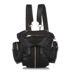 Alexander Wang Black Marti Convertible Backpack Elegant Black Leather